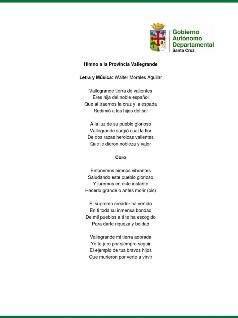 Himno de Vallegrande